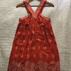 LOFT red, tassel, sundress